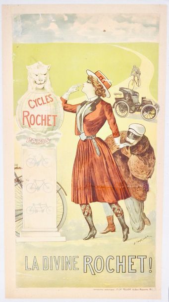 CHAPELLIER P CYCLES ROCHET Imprimerie artistique Chapellier - 48 x 26 cm - Entoilée,...