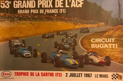 DIVERS (3 affiches) GRAND PRIX DE L’ACF (1967) - 4 RALLYE INTERNACIONAL (1970) -...