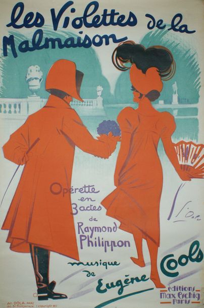 DOLA Georges (1872-1950) LES VIOLETTES DE LA MALMAISON..Opérette de Raymond Philippon,...