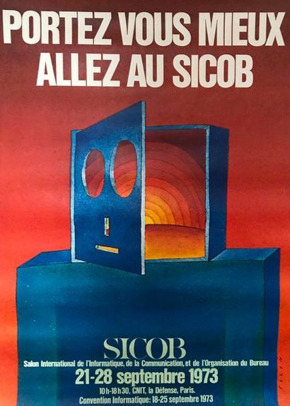 FOLON Jean-Michel (1934-2005) (4 affiches) FESTIVAL CANNES 1979 - SICOB (2) - MAI...