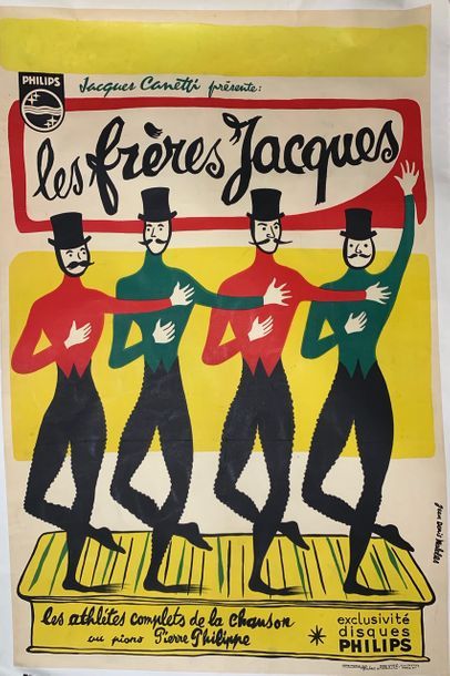 MALCLES Jean-Denis (1912-2002) LES FRÈRES JACQUES Imprimerie Affiches et Publicité...