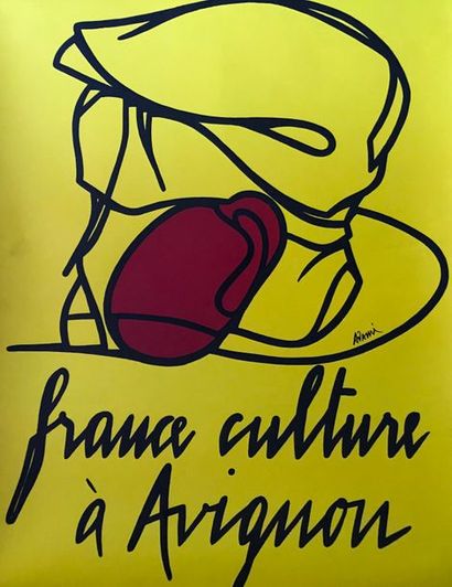 ADAMI Valerio (né en 1935) & DIVERS (4 affiches) FRANCE CULTURE A AVIGNON (2) et...