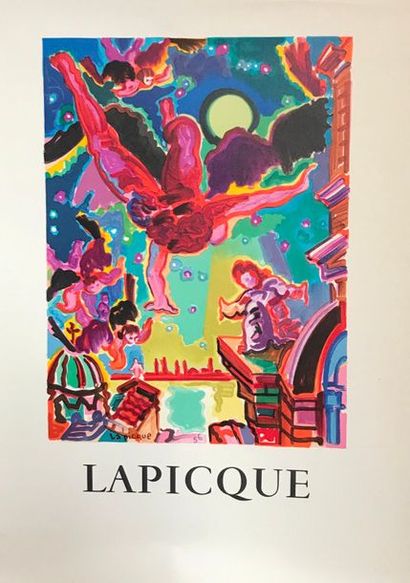 DIVERS (5 Affiches) DERAIN - Raoul DUFY (2) -LAPICQUE (2) Ensemble de 5 affiches...