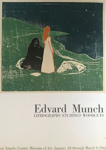 EDVARD MUNCH (d’après) LOS ANGELES COUNTY MUSEUM OF ART. March 1969 Printed in France...