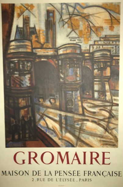 GROMAIRE Marcel (1892-1971) (2 affiches) MAISON DE LA PENSÉE FRANçAISE & PARIS.”LE...
