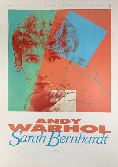 Andy (d’après) (3 affiches) « Four Marylins » - « The Flower » « Sarah Bernhardt...