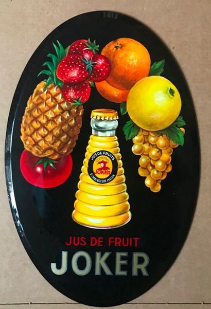 JOKER Glacoïde JOKER.”JUS DE FRUIT”. Vers 1960 Hauteur : 29 cm