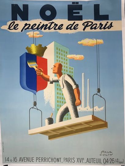 COLIN PAUL (1892-1985) NOËL.”LE PEINTRE DE PARIS”.1948 Imprimerie Bedos & Cie, Paris...
