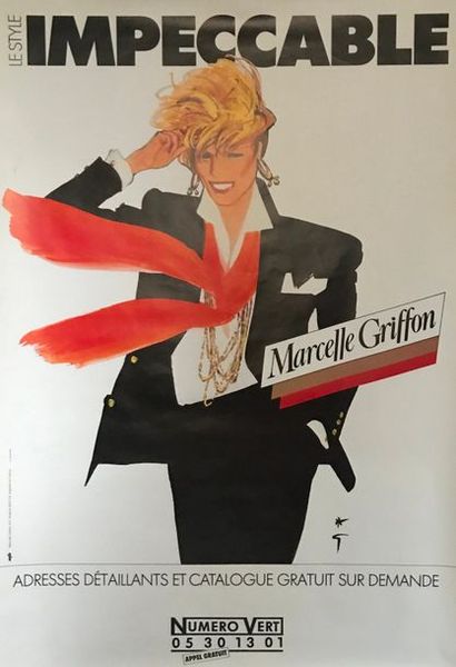 GRUAU René (1909-2004) (2 affiches) MARCELLE GRIFFON.”POUR CELLES QUI AIMENT LES...