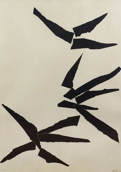 Alicia PENALBA (1913/18-1982). Sans titre, 1980. Lithographie. Signée en bas à droite...