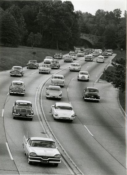 ETATS-UNIS Autoroute à West Plains, Missouri, ca. 1960.. Tirage argentique ca. 1970,...