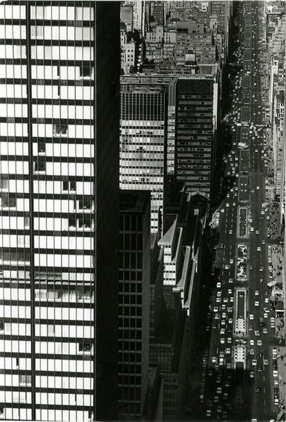 ETATS-UNIS New York, Vue de la Park Avenue, ca. 1960.. Tirage argentique ca. 1970,...