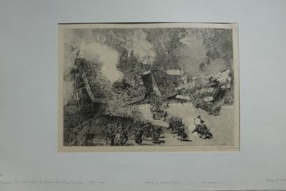LEPÈRE (Auguste). Catastrophe du Prado à Marseille[Paris], sans éditeur, 1881.. Grande...