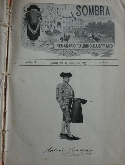 null 
Revue / Sol y sombra. Semanario taurino illustrado. Madrid, [w.m.], 1897. Strong...