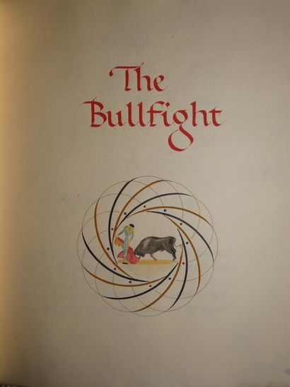 null Manuscrit / The Bullfight. A brief description with notes and sketches.. S.l.,...