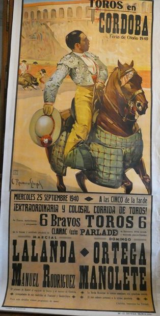 null 
TOROS DE CORDOBA. The Maestros: Lalanda, Ortega y Manolette confront the bulls...