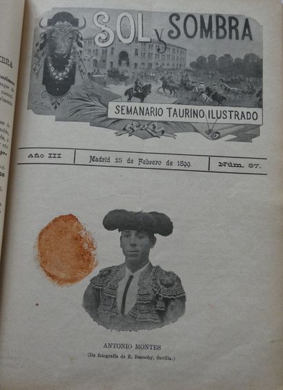 null 
Revue / Sol y sombra. Semanario taurino illustrado. Madrid, [s.e.], 1897. Fort...