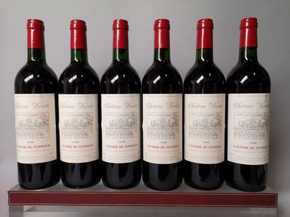 CHÂTEAU DECATS - Lalande de Pomerol 12 bouteilles. 1996. EN L'ETAT