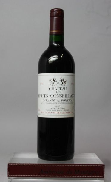 CHÂTEAU LES HAUTS-CONSEILLANTS - Lalande de Pomerol 12 bouteilles. 1996. EN L'ET...