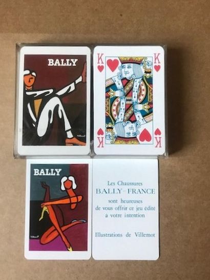VILLEMOT Bernard (d’après) BALLY - FRANCE 2 JEUX DE 54 CARTES À JOUER d’après les...