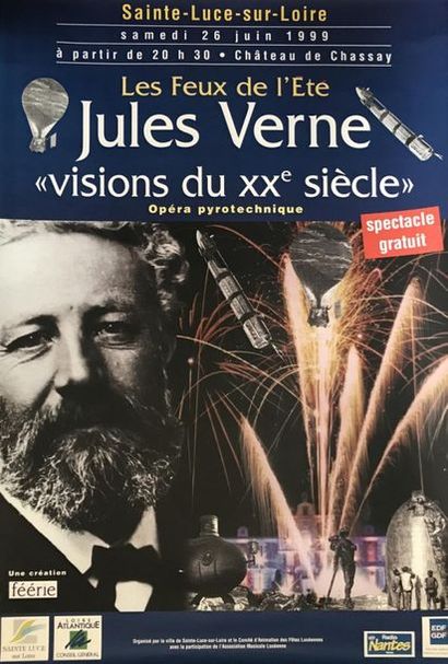 DIVERS JULES VERNE (5 affiches et affichettes) Sainte-Luce-sur Loire.”VISIONS du...