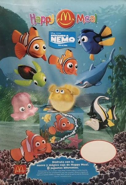 JULES VERNE – (2 posters) LEGO.(printed on both sides) and DISNEY-PIXAR "HAPPY MEAL-NEMO"...