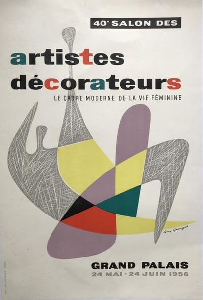 GEORGET Guy (1911-1992) et DIVERS (3 affiches) Grand Palais. 40e SALON DES ARTISTES...