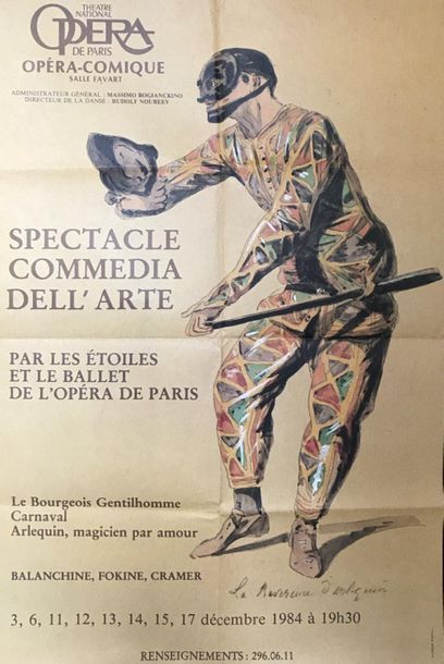 GESMAR (d’après) et THÉÂTRE DE L’OPÉRA (2 affiches) COURS DE DANSE.”Roger Gaillac”...