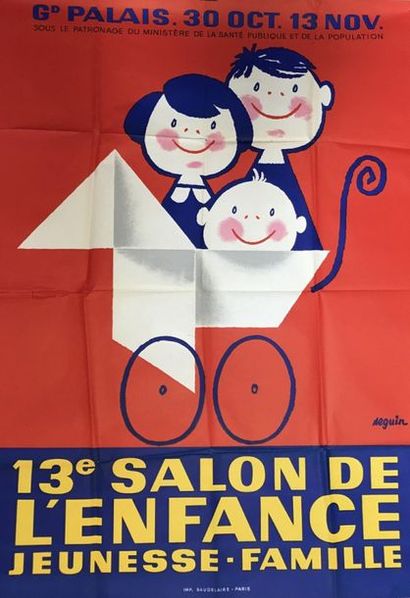 Hervé MORVAN et SEGUIN (5 affiches) SALON DE L’ENFANCE (5 affiches dont 1 double)...