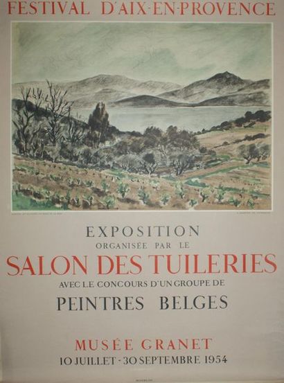 DIVERS (4 affiches) MATISSE (1950) - LA PEINTURE BELGE (1950) -PEINTRES BELGES (1954)...