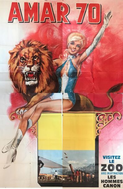 ETAIX Pierre (1928-2016) et CIRQUE AMAR (2 affiches) FRATELLINI Affiche offset -160...