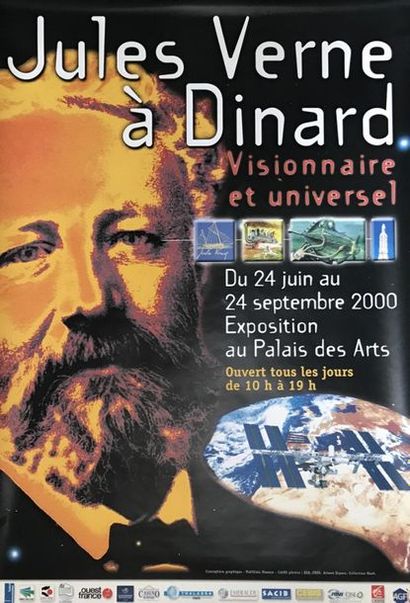 DINARD - JULES VERNE (4 posters and flyers) DINARD. "TWENTY THOUSAND STARS FOR THE...