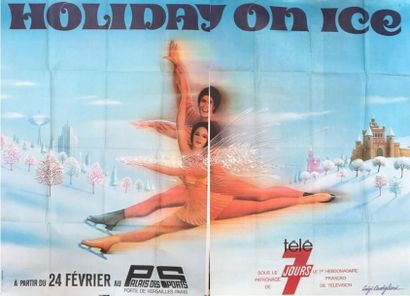 CASTIGLIONI Luigi (né en 1936) & OKLEY (1924-2007) (2 affiches) HOLIDAY ON ICE. 1977...