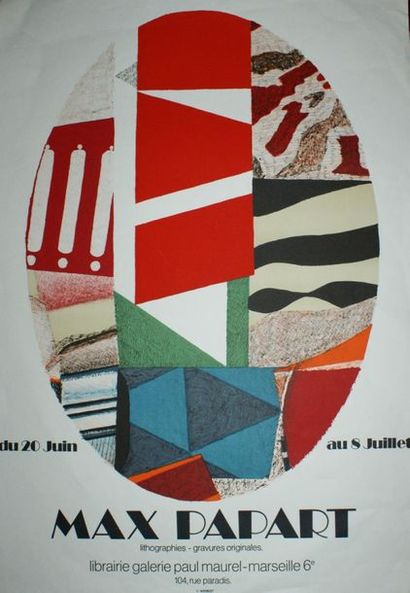 DIVERS ( 5 affiches) CATHELIN (1961) - KUPKA (1960) - MAX PAPART- PICART LE DOUX...