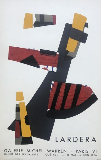 DIVERS MOURLOT ( 4 affiches) BARNABÈ (1959) -LARDERA (1956) - ANDRÉ LHOTE (1962)...