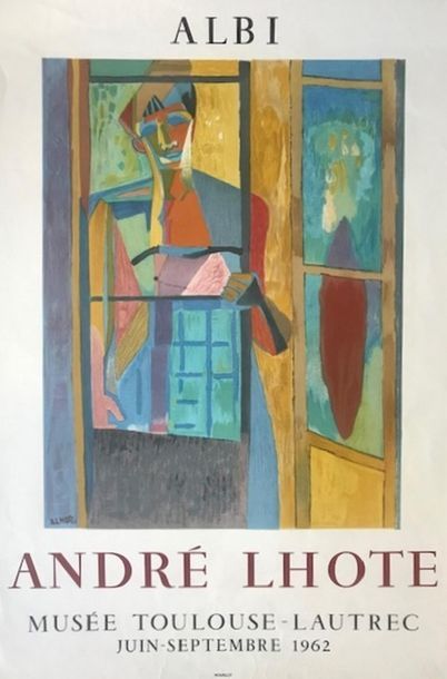 DIVERS MOURLOT ( 4 affiches) BARNABÈ (1959) -LARDERA (1956) - ANDRÉ LHOTE (1962)...