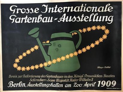 null KLINGER-CHALLIER GROSSE INTERNATIONALE GARTENBAU-AUSSTELLUNG. 1909 Hollerbaum...