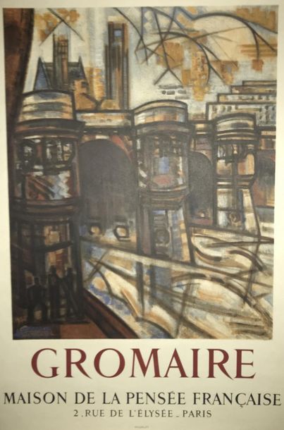 GROMAIRE Marcel (1892-1971) (2 posters) MAISON DE LA PENSÉE FRANçAISE & PARIS "LE...