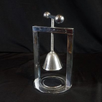 null Citrus press in chromed metal (missing the cup), circa 1930