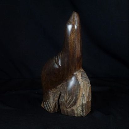 null Otarie, sculpture en bois