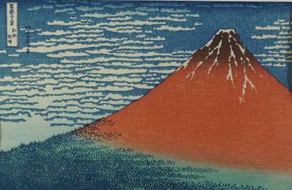null Lot de dix estampes : Katsushika Hokusai, dit Hokusai (1760-1784) , planche...