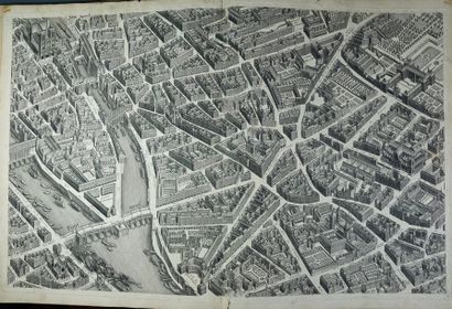 Architecture / TURGOT (Michel-Étienne)]. - Map of Paris. Started in 1734. Drawn and...