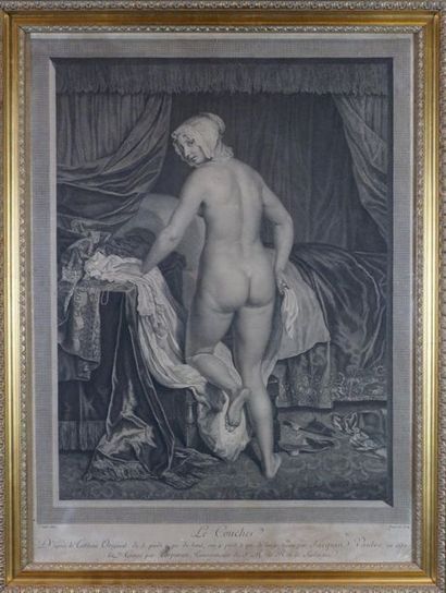 William HOGARTH (1967 - 1764) Ruind at a gaming table Gravure en noir, on y joint...