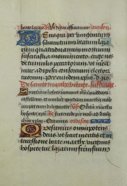 [Manuscrit]. Recueil de dévotions et prières. En latin et en français, manuscrit...