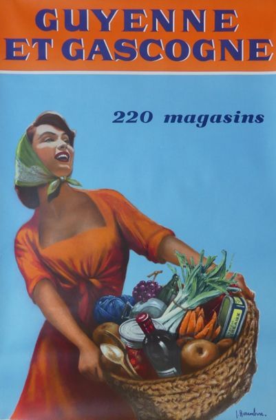 HARAMBURE & Anonyme (2 posters) GUYENNE et GASCOGNE. 220 stores"2 posters - Editions...