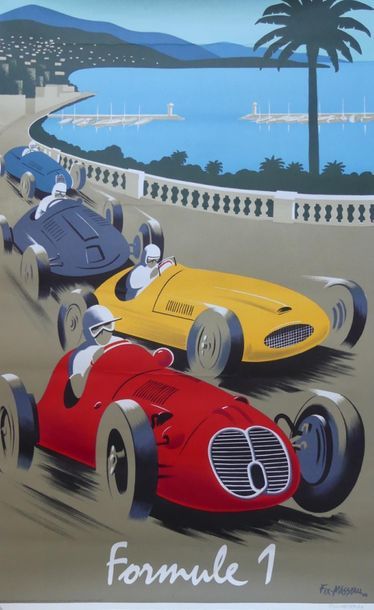 FIX-MASSEAU Pierre (1905-1994) FORMULE 1(Grand Prix de Monaco).1988 Imprimée par...
