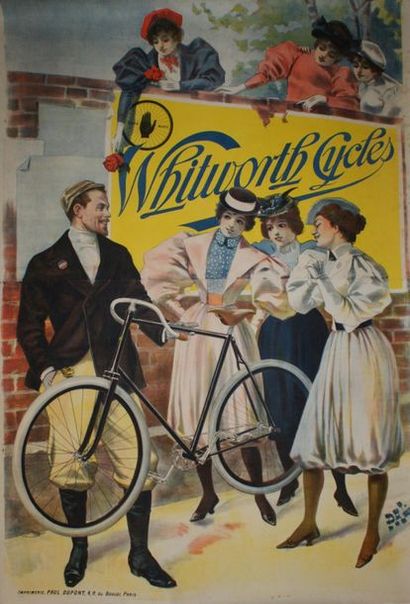 PAL (1855-1942) WHITWORTH CYCLES. Circa 1896 Imprimerie Paul Dupont, Paris - 215...