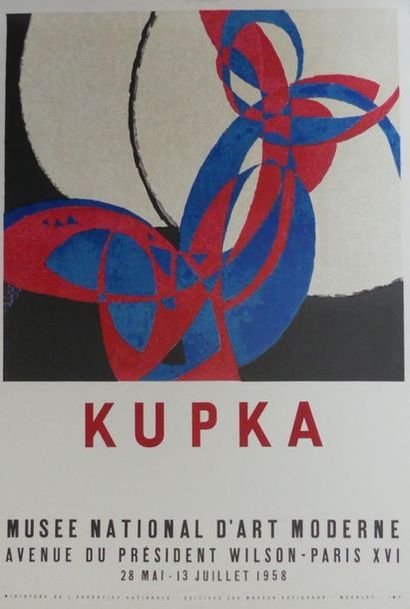 DIVERS (5 Affiches) CESAR (2) -KUPKA (1958) -MATTA (1978) - MAX ERNST (1974) Imp.Mourlot,...