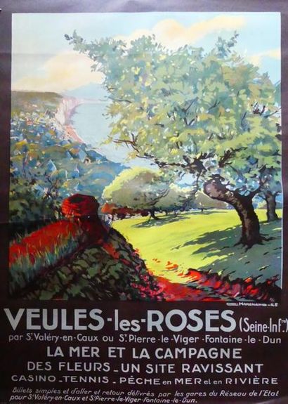 DIVERS (6 affiches) BOULOGNE-SUR-MER - SAVOIE DAUPHINÉ -LES GORGES DU TARN -VEULES...
