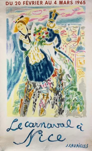 DIVERS (7 affiches) AMBROSI (1980) (projet)-CARZOU-CAVAILLES-CHAGALL (2)-GROMAIRE-MIRO-...